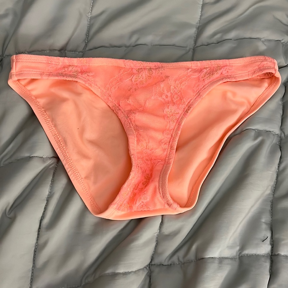 Xhilaration Coral Lace Bikini Bottoms Size XS/TP